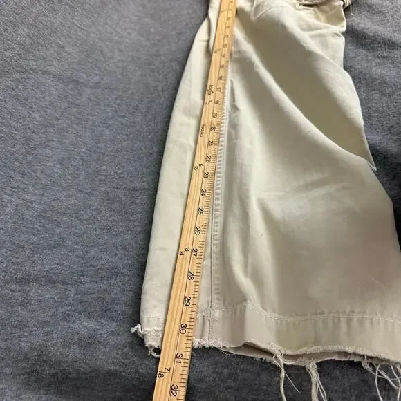 VTG American Eagle Destroyed Cargo Pants Sz 31x32 Y2K Grunge Streetwear Tattered - Picture 9 of 10